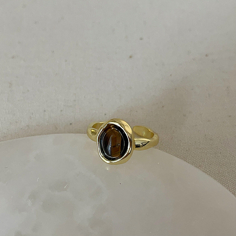 Niche High Sense Tigereye Fritillary Female Rings