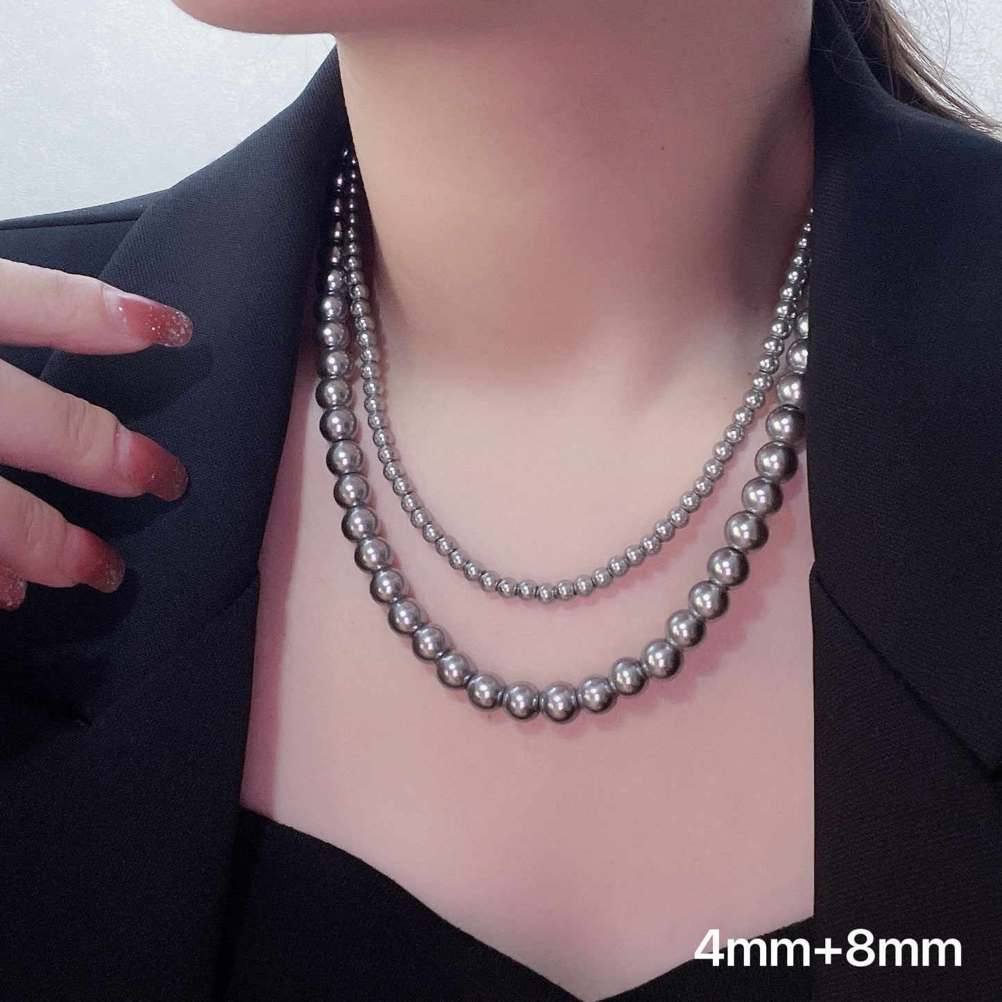 Women's Double Layer Twin High-grade Retro Home Clavicle Necklaces