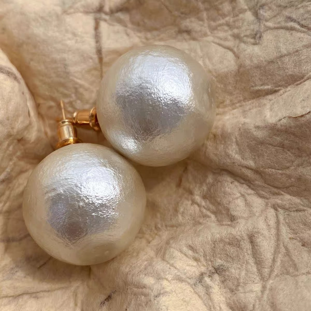 Women's Large Pearl Summer Temperament Full Of French Earrings