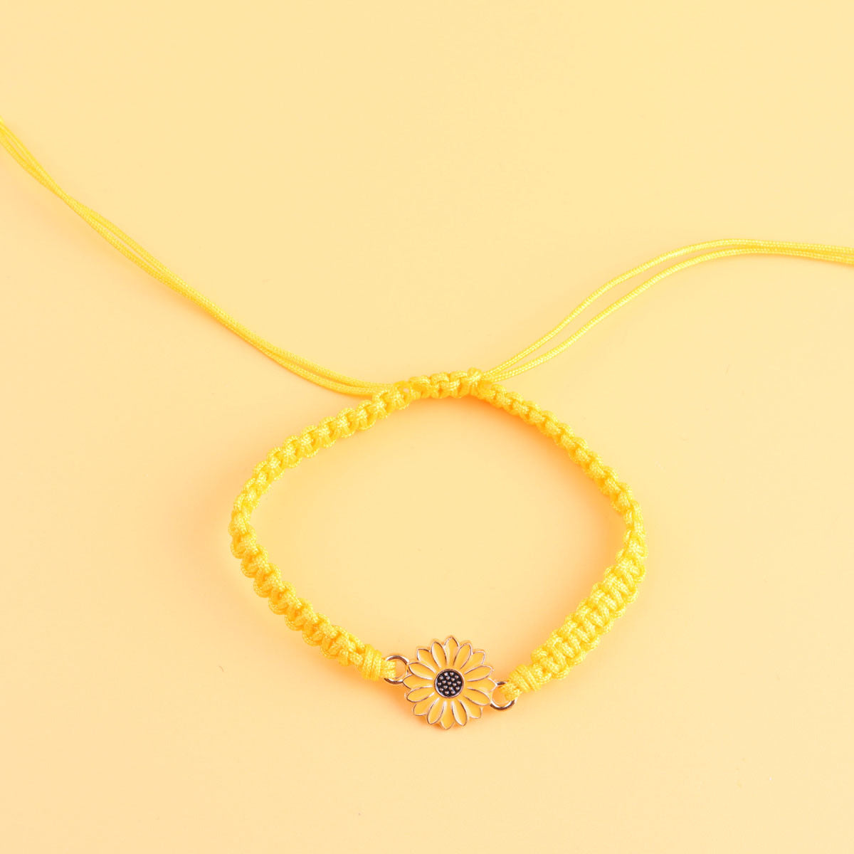Exquisite Fashion Colorful Sunflower Woven Friendship Bracelets