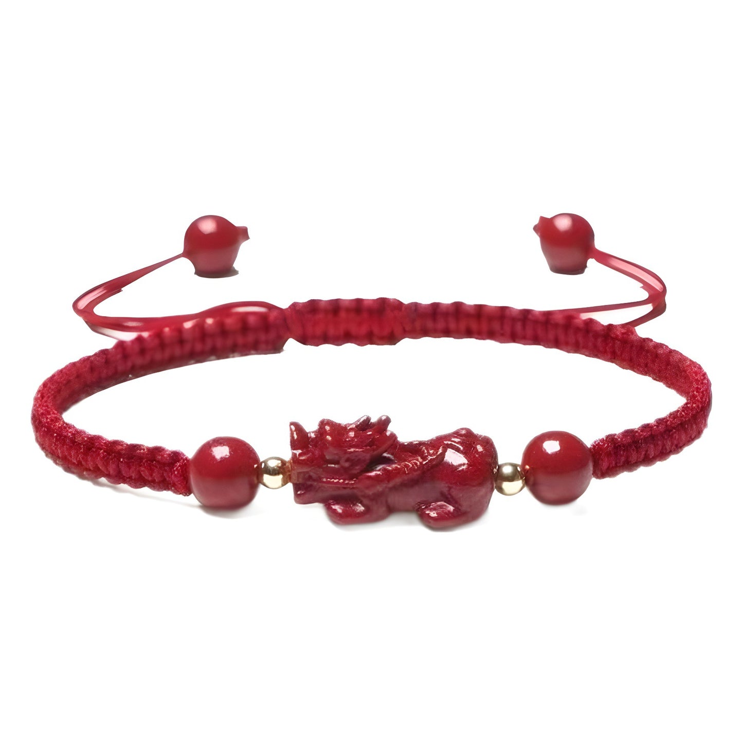 Women's & Men's Pi Carrying Strap Blessing Fortune Beads Red Bracelets