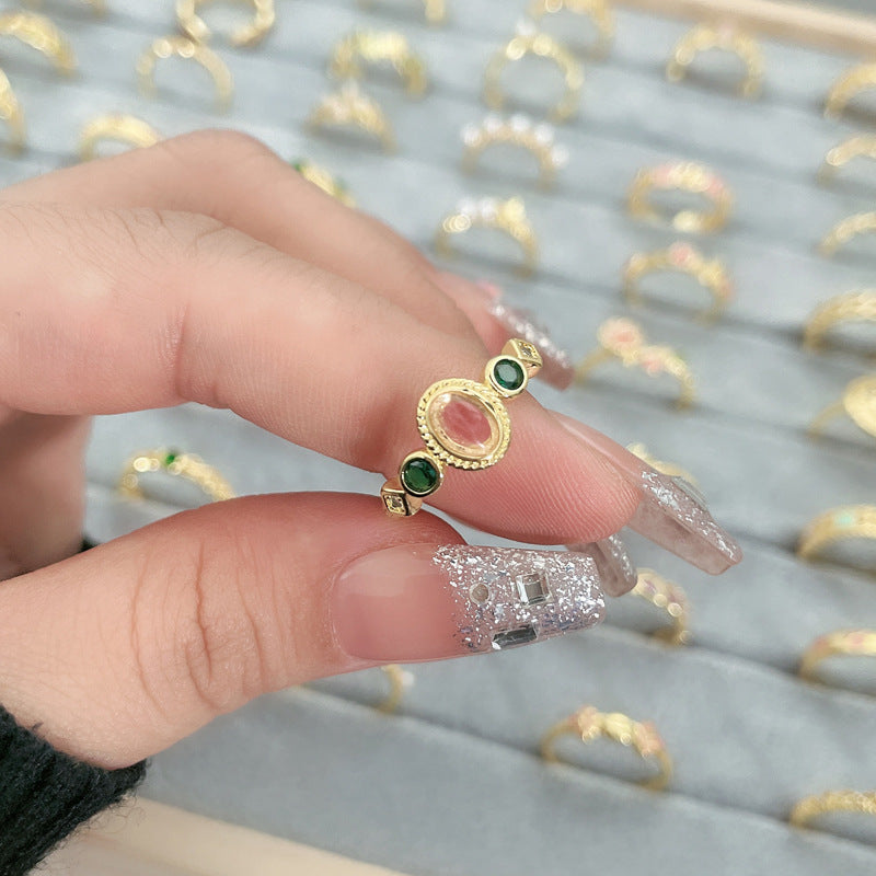 Flower Fashion Personalized Opening Adjustable Index Finger Rings