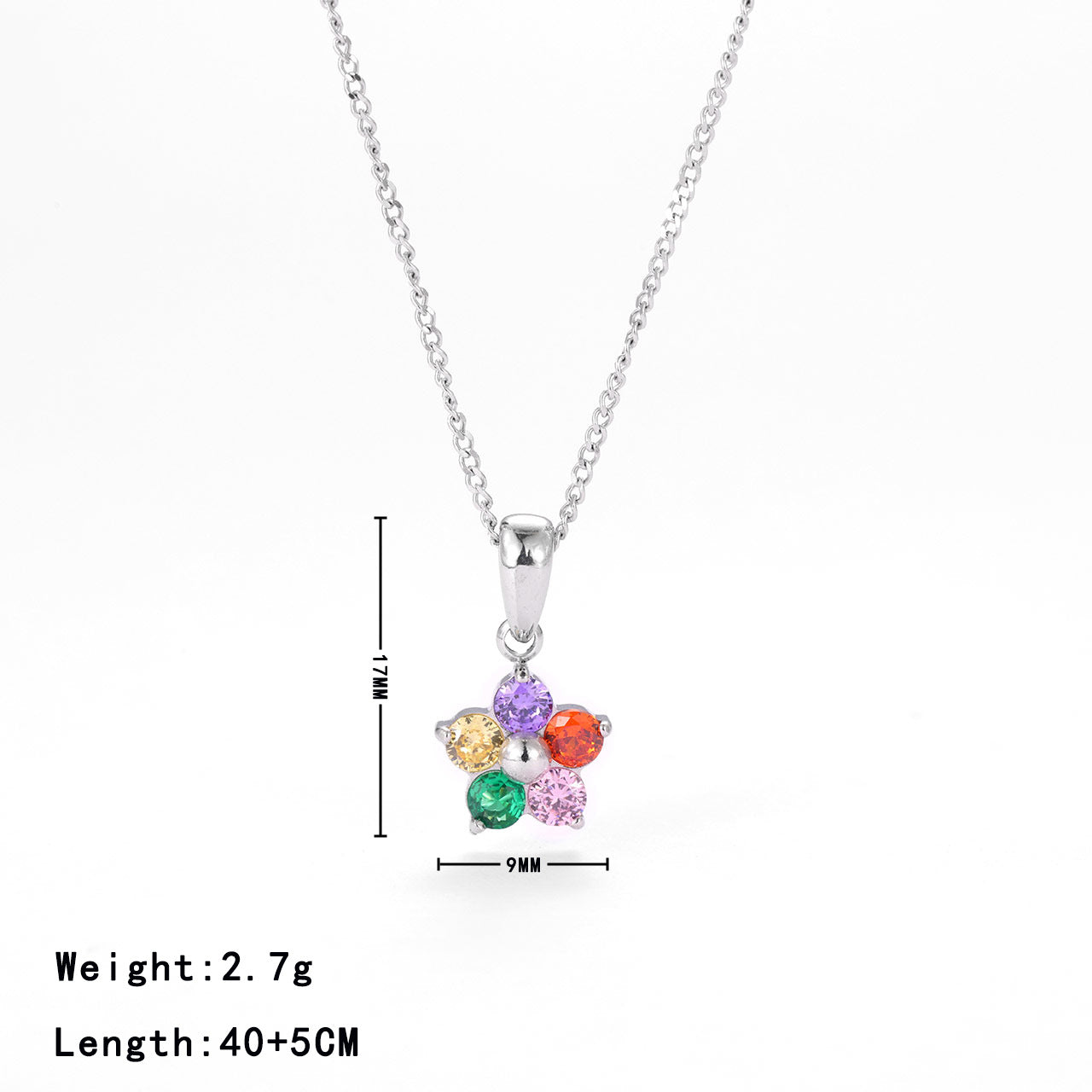 Women's Flower Simple Fresh Elegant Temperament Wild Necklaces