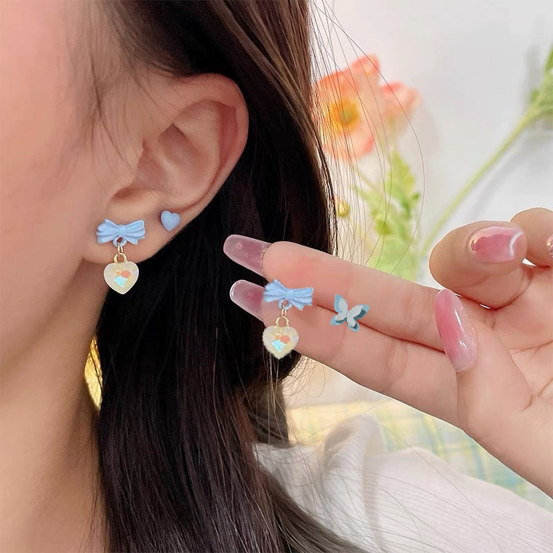 Small Ear High-grade Suit Fresh Cute Earrings