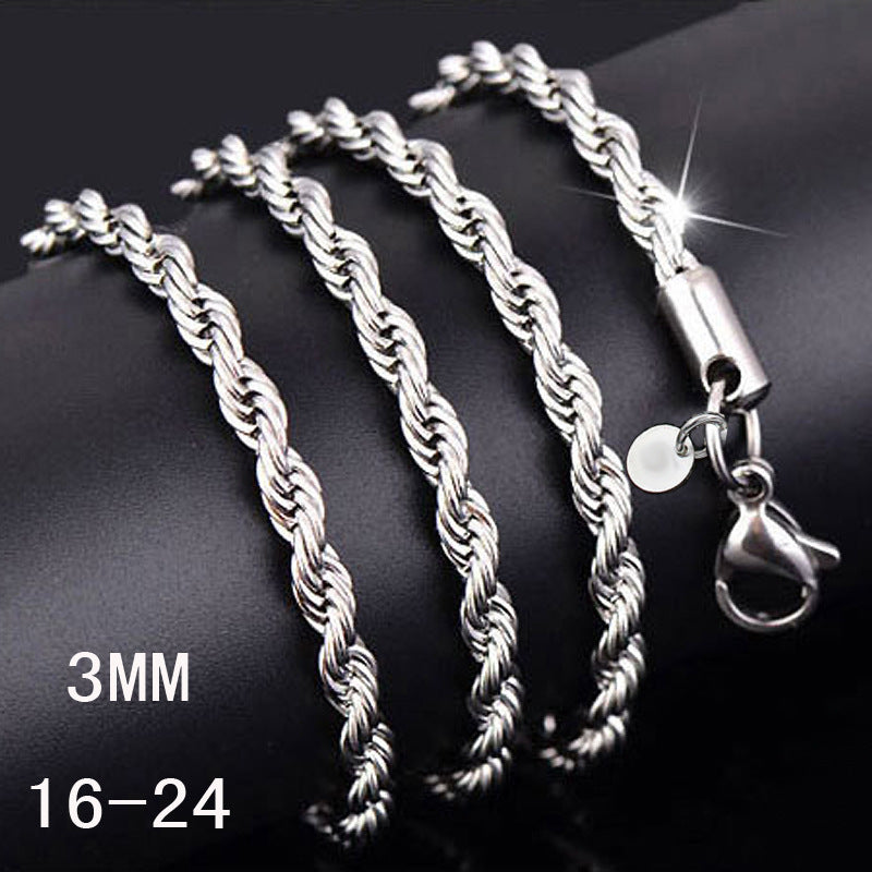 Men's Trendy Personality Retro Clavicle Chain Rotatable Necklaces
