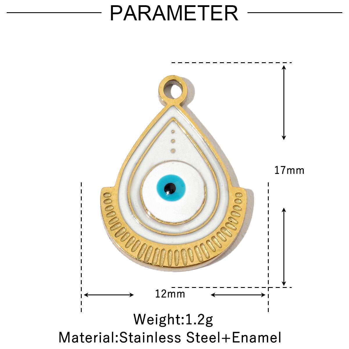 Palm Colorful Oil Titanium Steel Female Pendants