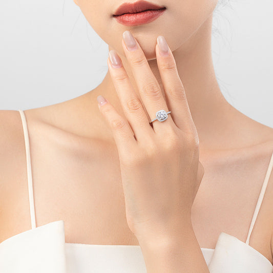 Sier Artificial Diamond Female Design Fashion Rings