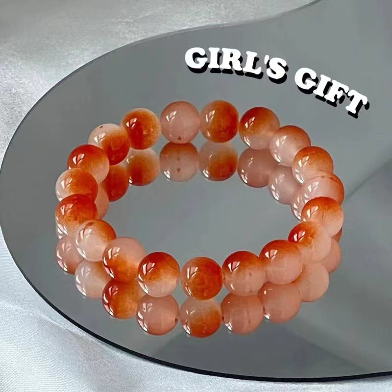 Spring Limited Colored Glazing Bead Girly Sweet Bracelets