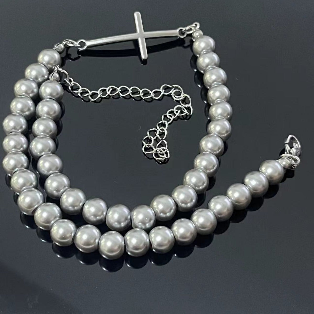 Women's & Men's Titanium Steel Cross Niche Design Trendy Necklaces