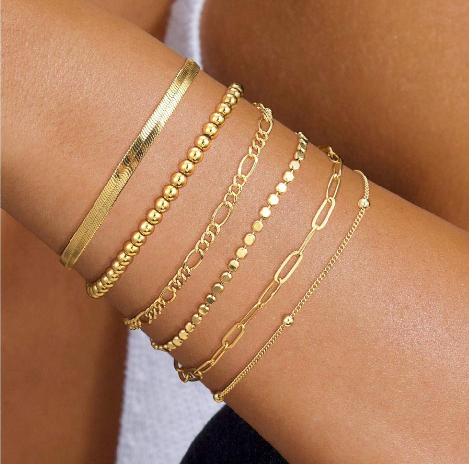 Ornament Exquisite Suit Personality Retro Metal Bracelets