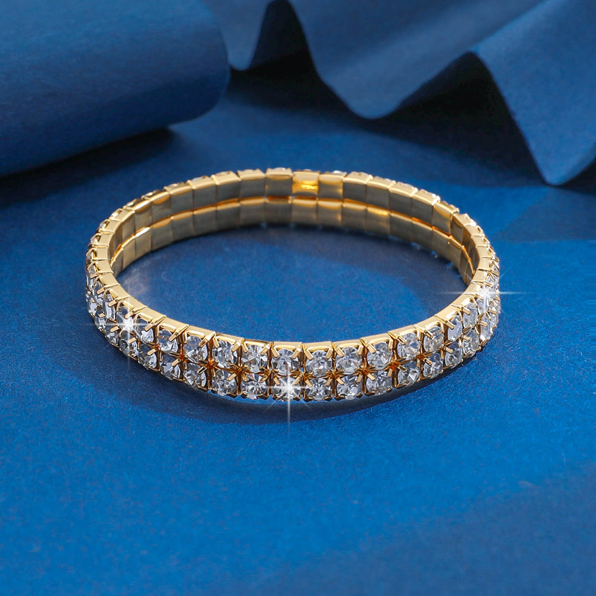 Affordable Luxury Fashion Zircon Elastic Rhinestone Bracelets
