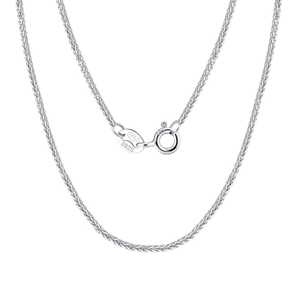 Sier Choker Cuban Link Chain Car Necklaces