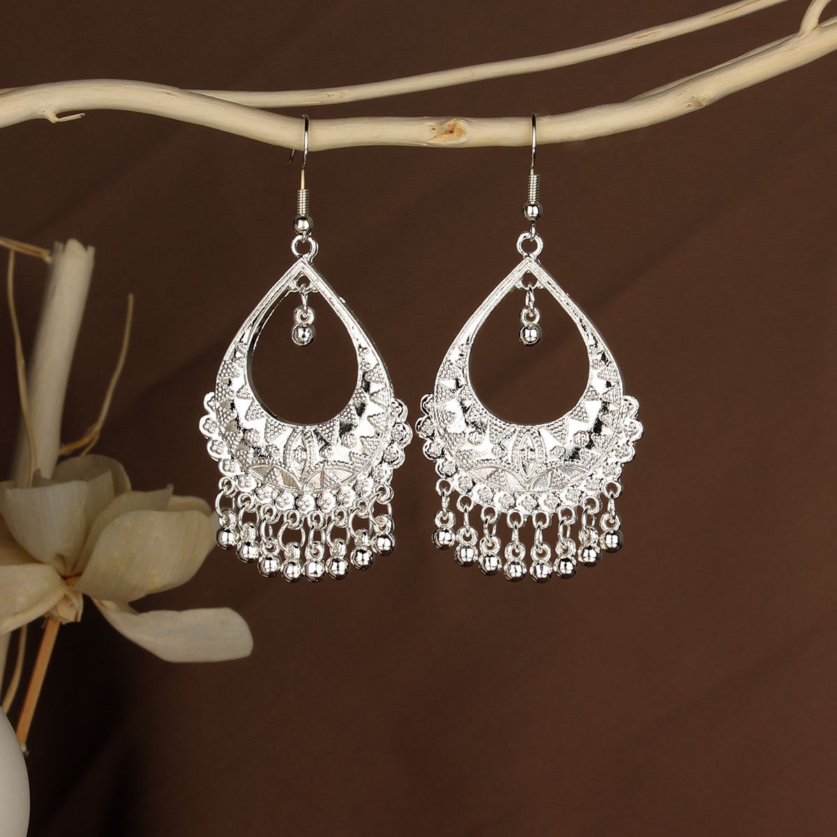 Chinese Style Retro National Miao Sier Earrings