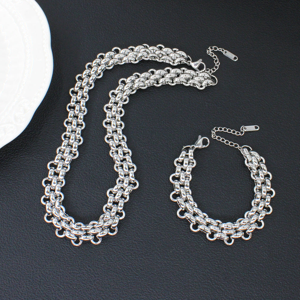 Light Luxury Titanium Steel Collar Clavicle Chain Necklaces