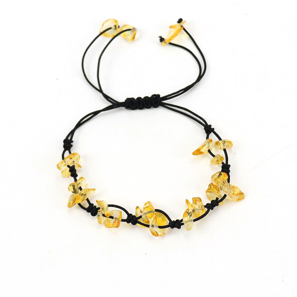 Live Vintage Hand-woven Natural Crystal Agate Bracelets
