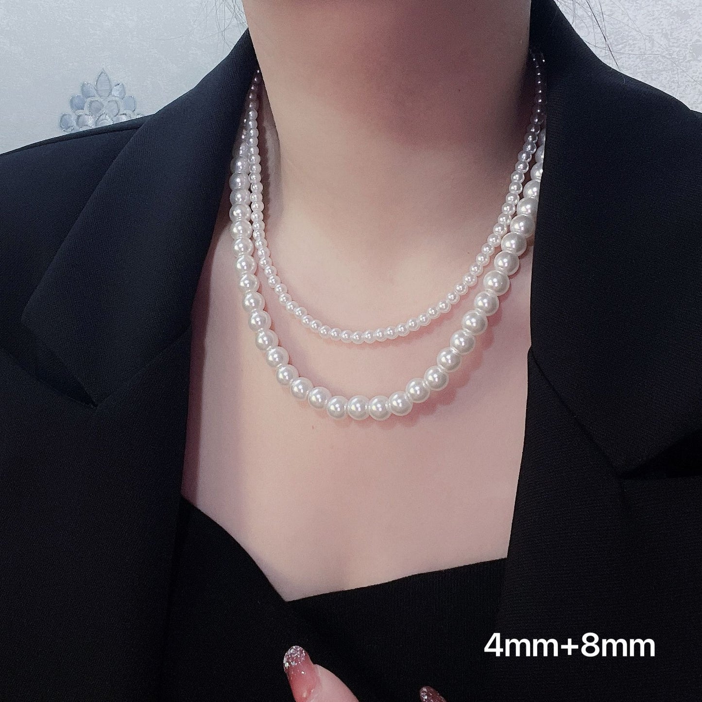 Women's Double Layer Twin High-grade Retro Home Clavicle Necklaces