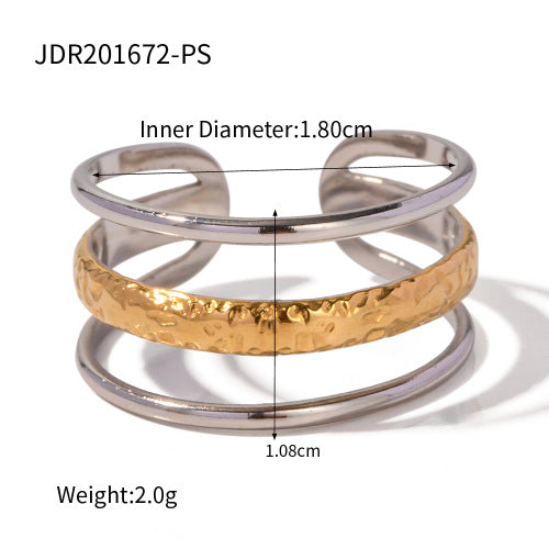 Steel Contrast Color Advanced Sense Titanium Rings