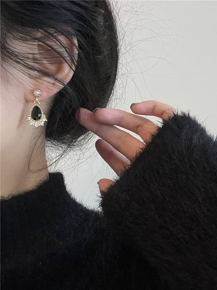 Vintage Pearl French Style Temperament Ear Earrings