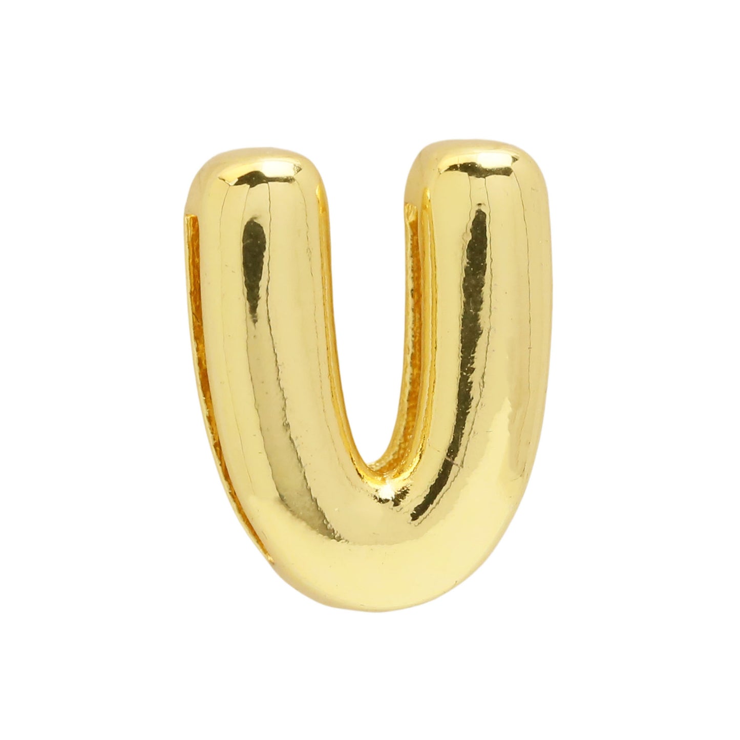 Golden Chubby Balloon Bubble Glossy Letter Bracelets