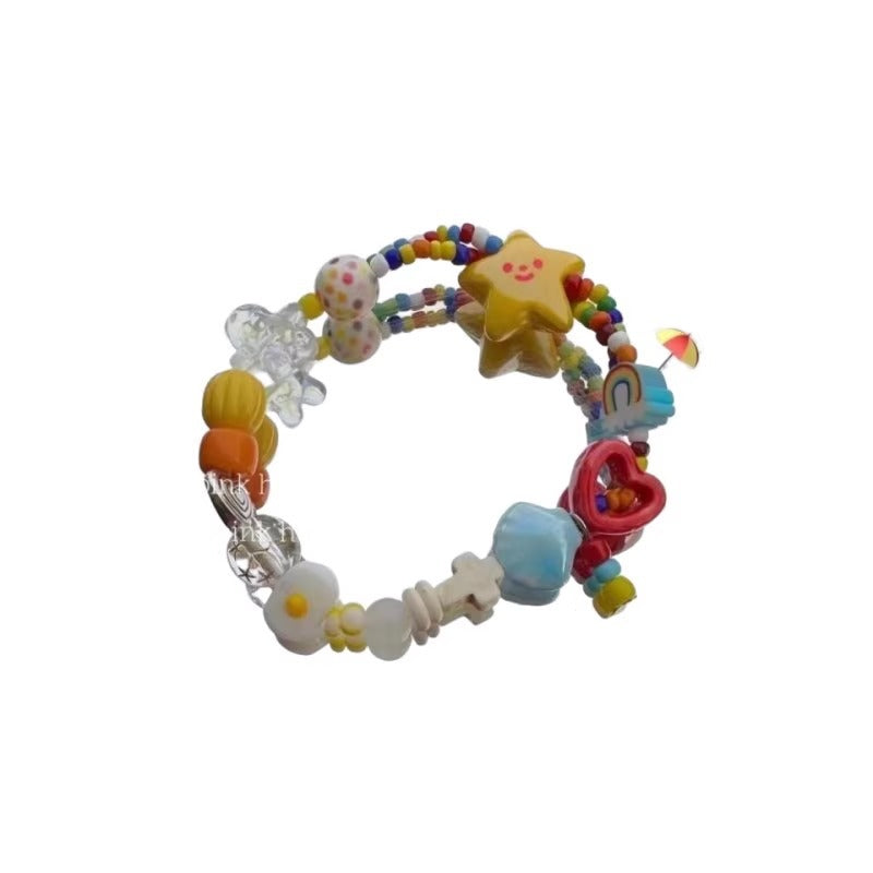 Dopamine Beaded Cute Primary School Girlfriends Bracelets