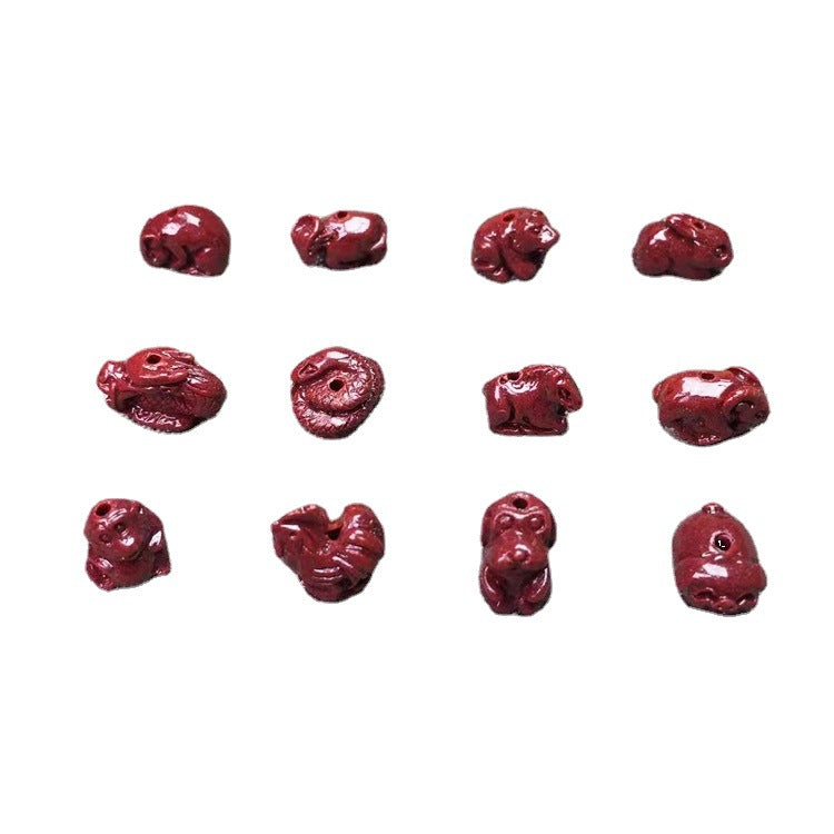 Natural Purple Gold Sand Straight Hole Twee Zodiac Bracelets