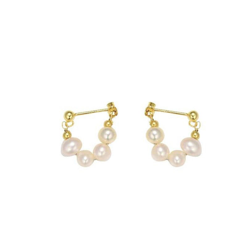 Pearl Elegant High Sense Special Interest Versatile Earrings