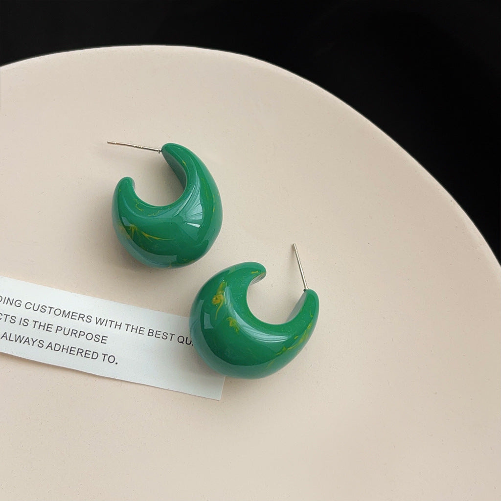 Cold Wind Drop-shaped Female Niche Retro Earrings