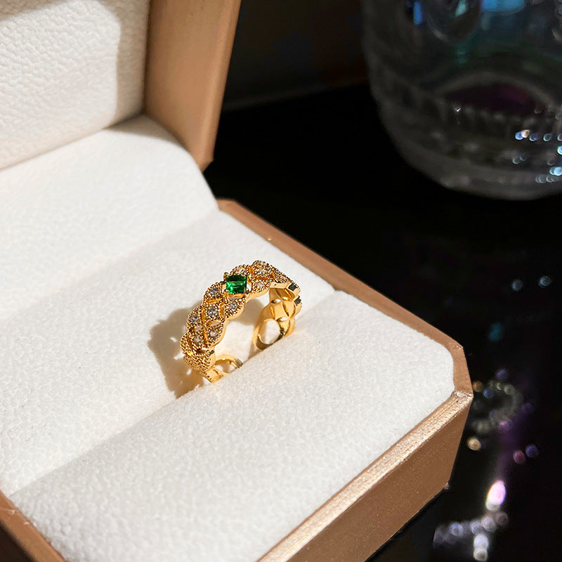 Female Niche High-grade Temperament Open Index Rings