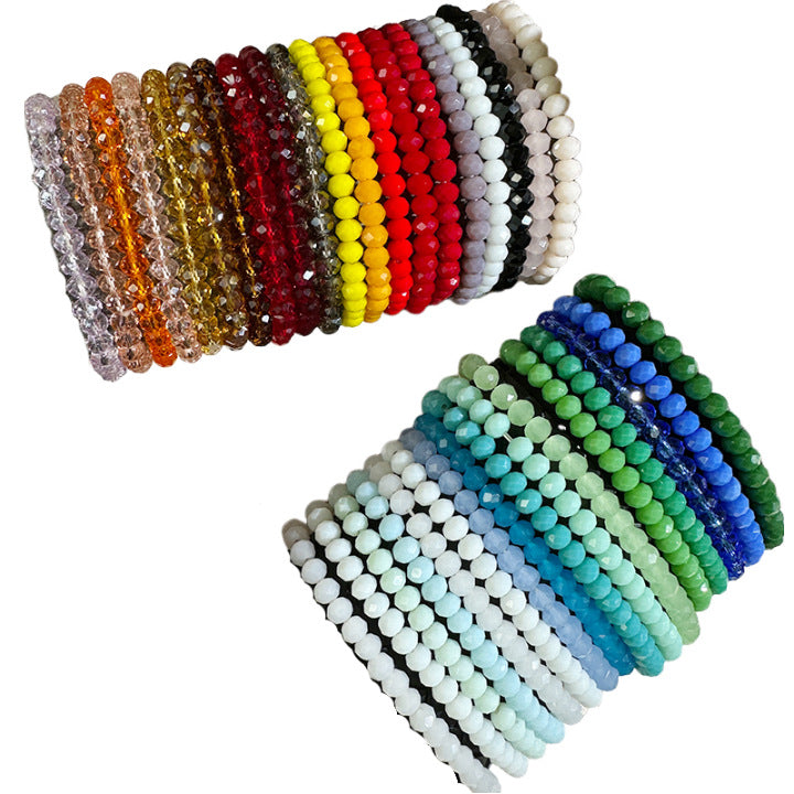 Women's Crystal Suit Bohemian Twin Elastic For Bracelets