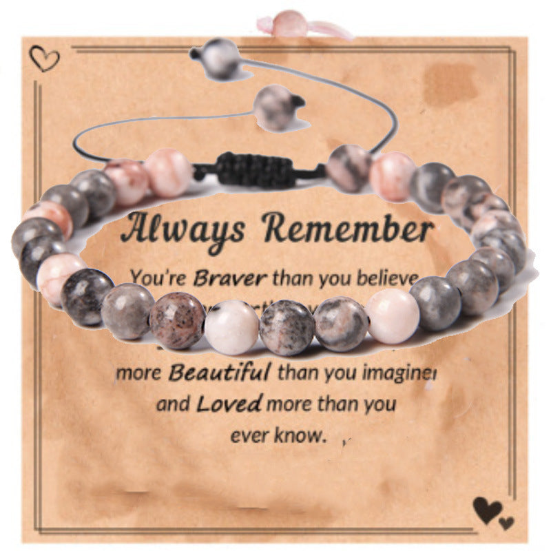 Heart Magnetic Powder Zebra Adjustable Hand Bracelets