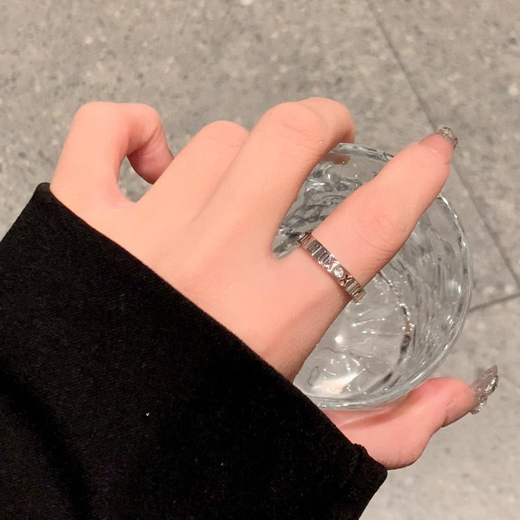 Women's Design High Sense Simple Couple Titanium Rings