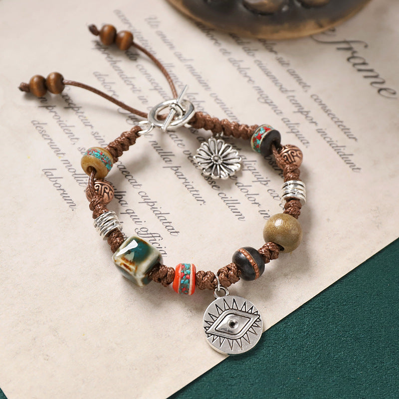 Women's Chinese Ethnic Style Woven Niche Retro Bracelets