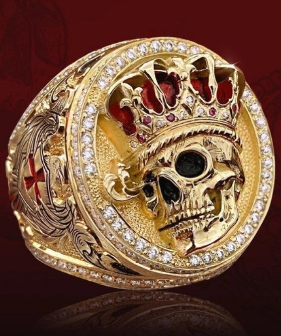 Men's Beautiful Jewelry Crown Skull Alloy Rings