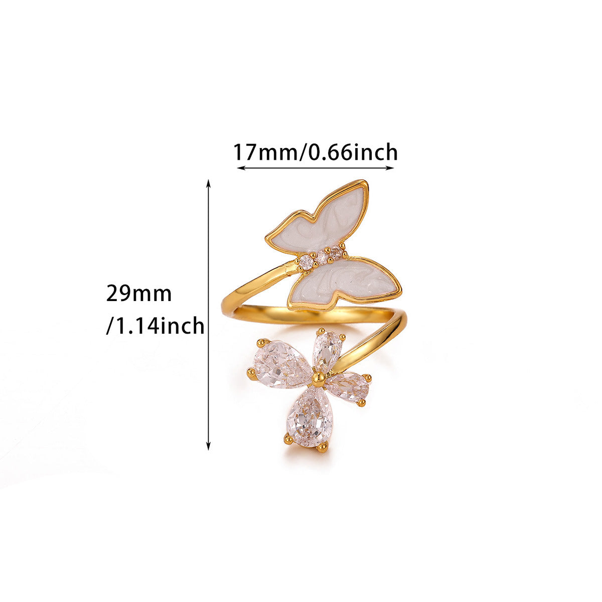Creative Simple Stainless Steel Open Light Luxury High-grade Ring