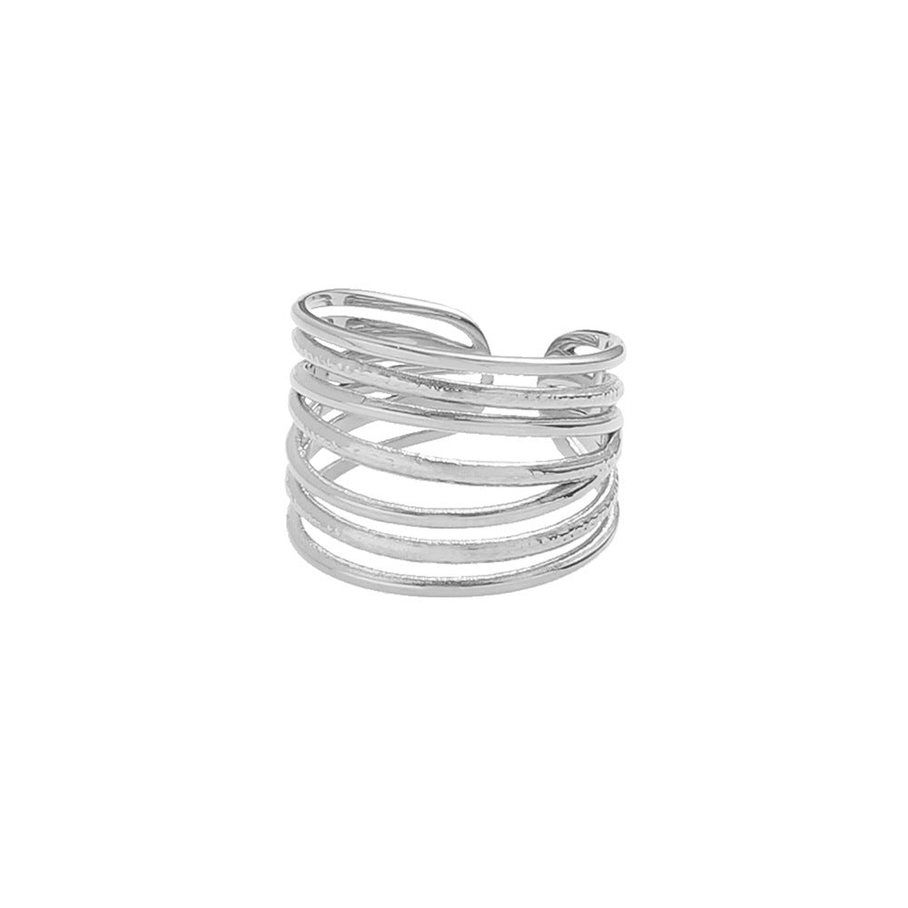 Steel Female Fashion Personality High Sense Rings