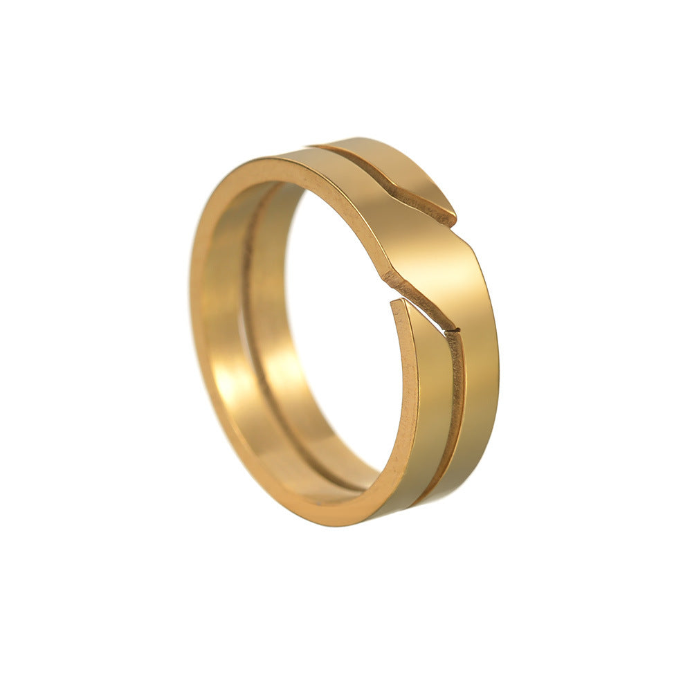 Popular Ornament Stainless Steel Hollow Vacuum Plating Rings