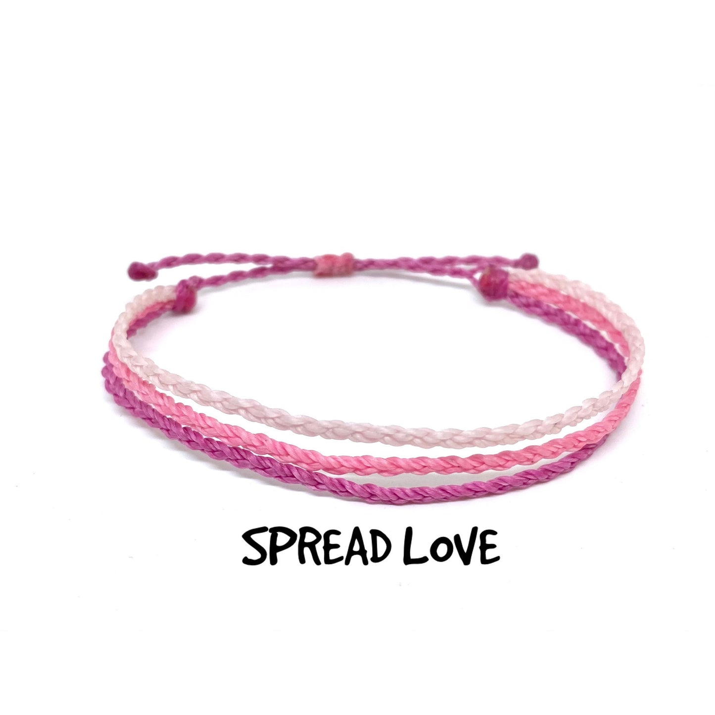 Three-strand Braid Wax Rope Bohemian Beach Bracelets