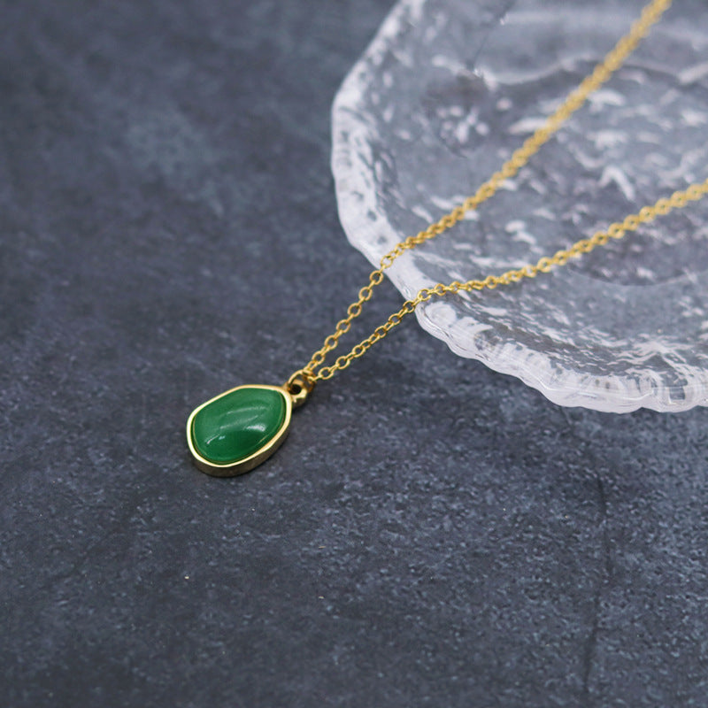 Clavicle Chain Female Titanium Steel Gold Plated Necklaces