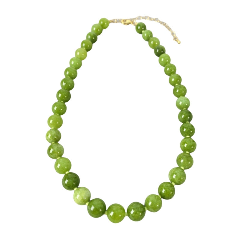 Green Natural Stone Fresh Mori High-grade Necklaces