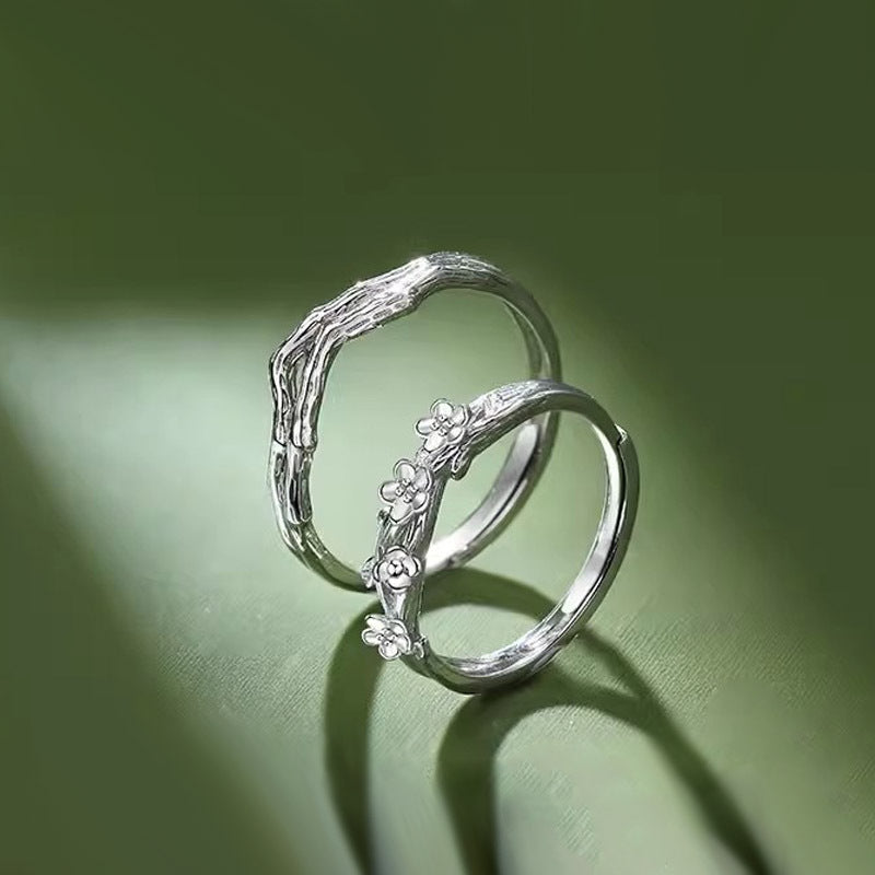 Women's & Men's Pair Of Personalized Creative Niche Couple Valentine's Rings