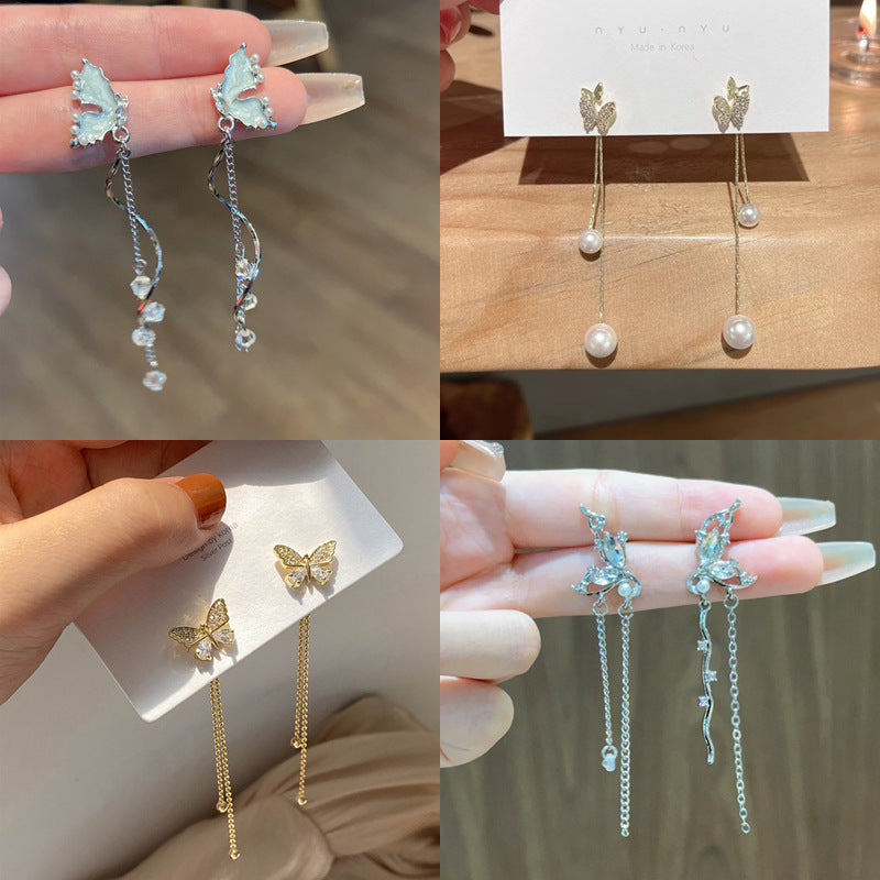 Women's Fashionable Light Luxury Butterfly Design High-grade Rings