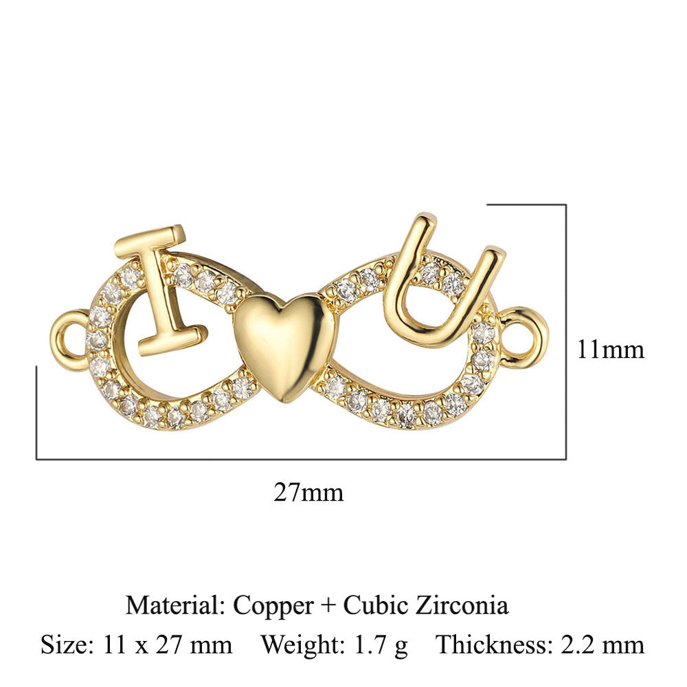 Copper Zircon Ornament Accessories Dripping Oil Pendants