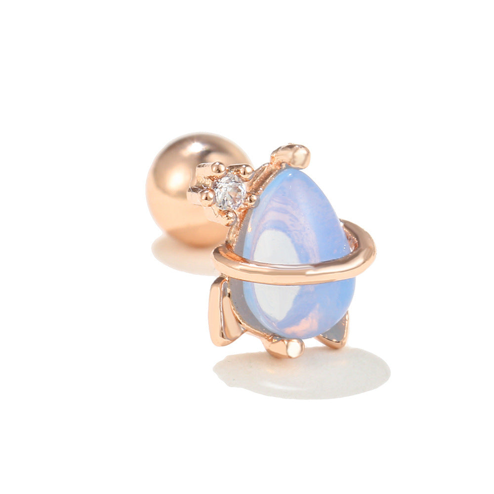 Space Element Ear Bone Alien Screw Earrings