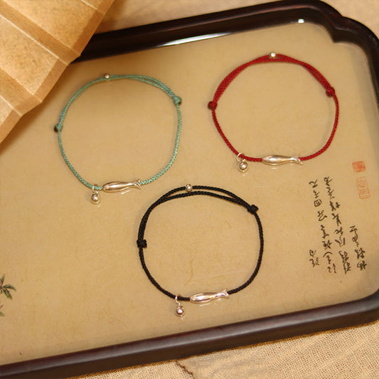 Women's Fashion Chinese Good Luck Koi Red Rope Bracelets