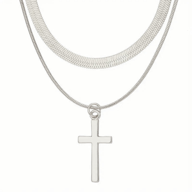 Women's Snake Bones Chain Cross Fashion Like Necklaces