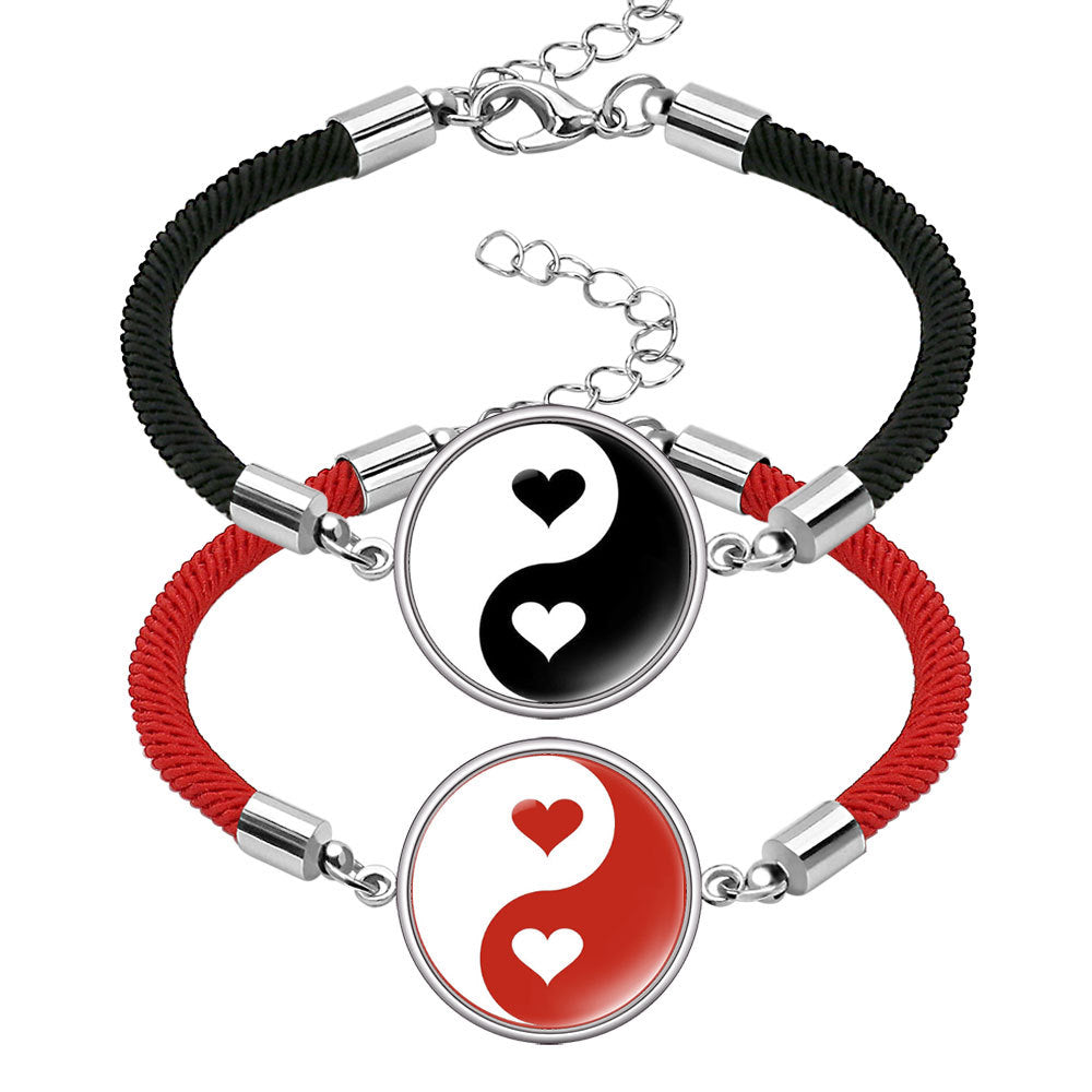 Women's & Men's Woven Hand Strap Valentine's Day Couple Bracelets