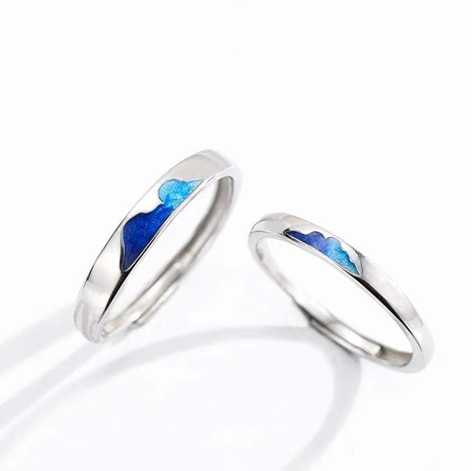 Epoxy Oath Of Love Wedding Valentine's Rings