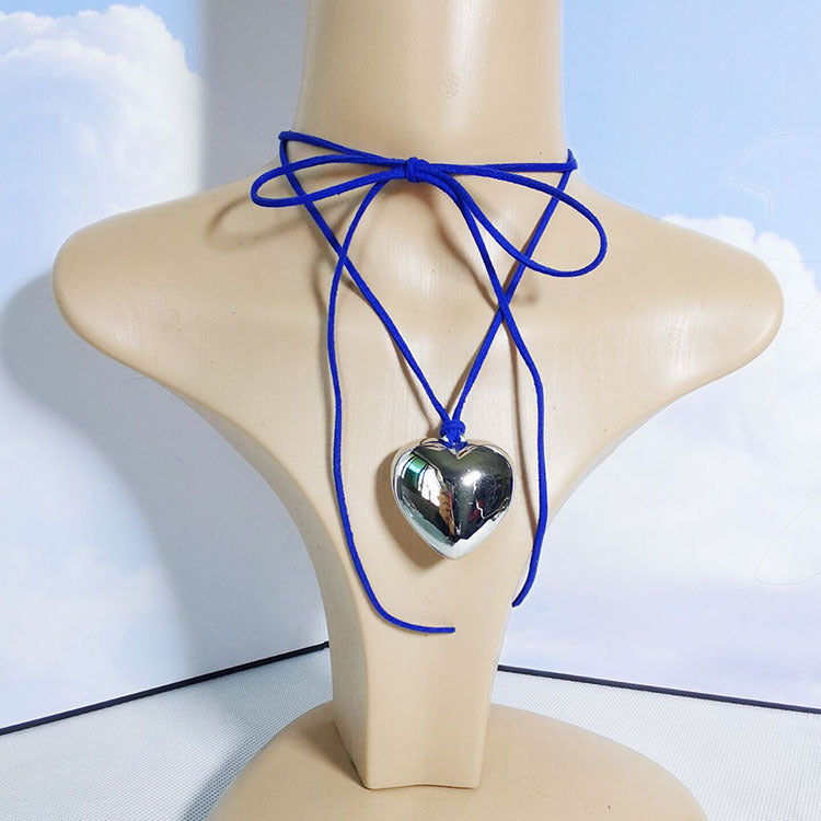Wax Line Flannel Clavicle Chain Big Necklaces
