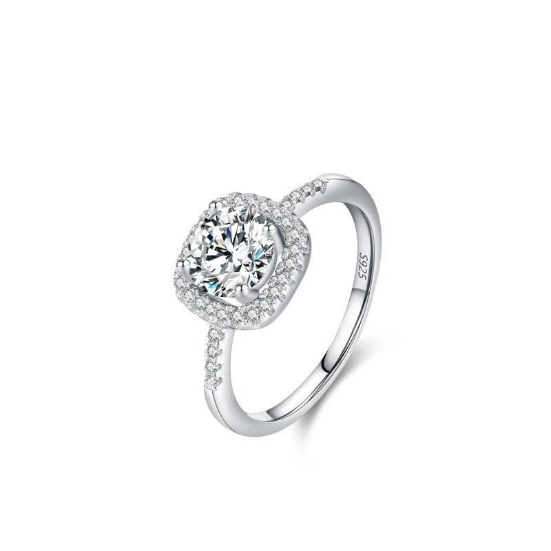 Sier Artificial Diamond Female Design Fashion Rings