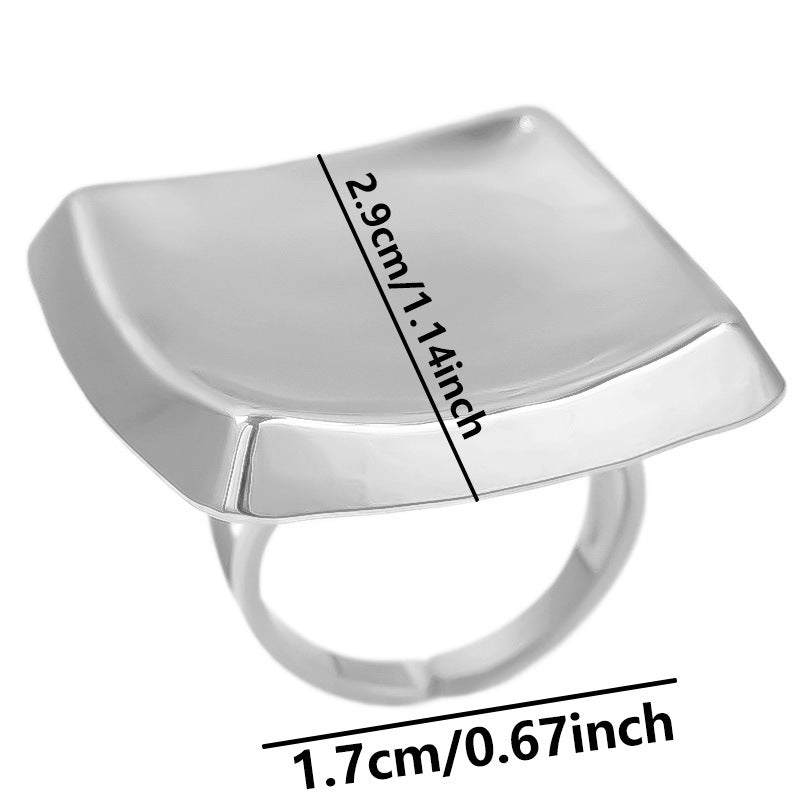 Square Opening Adjustable Affordable Luxury Style Rings